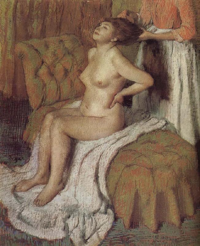 The lady hackled hair, Edgar Degas